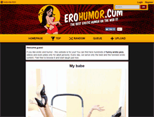 Tablet Screenshot of erohumor.com